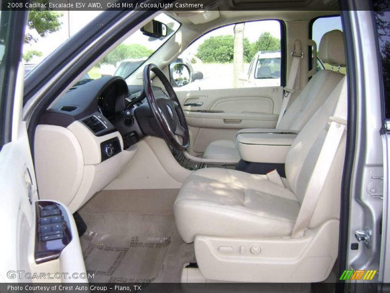 Gold Mist / Cocoa/Light Cashmere 2008 Cadillac Escalade ESV AWD