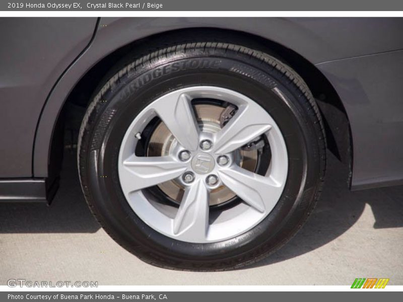 Crystal Black Pearl / Beige 2019 Honda Odyssey EX