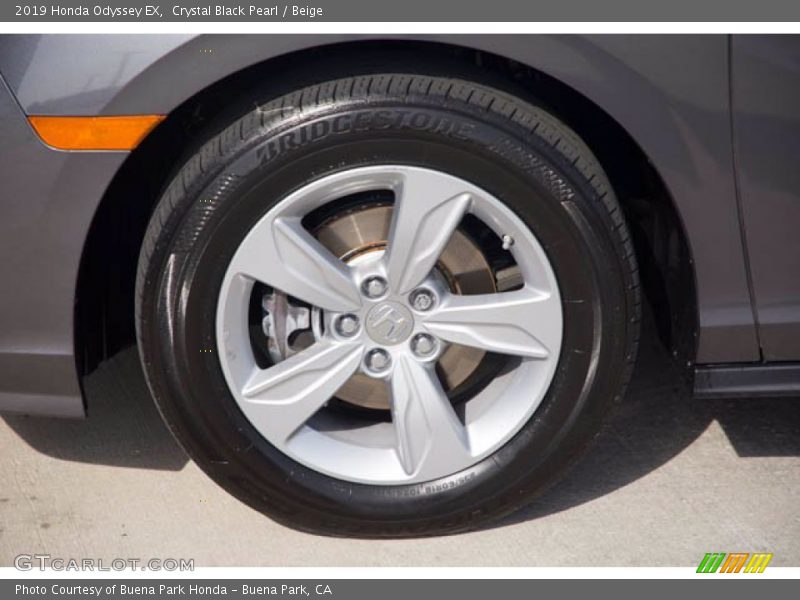 Crystal Black Pearl / Beige 2019 Honda Odyssey EX