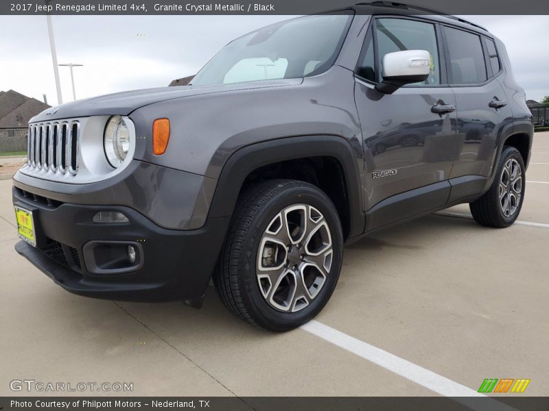 Granite Crystal Metallic / Black 2017 Jeep Renegade Limited 4x4