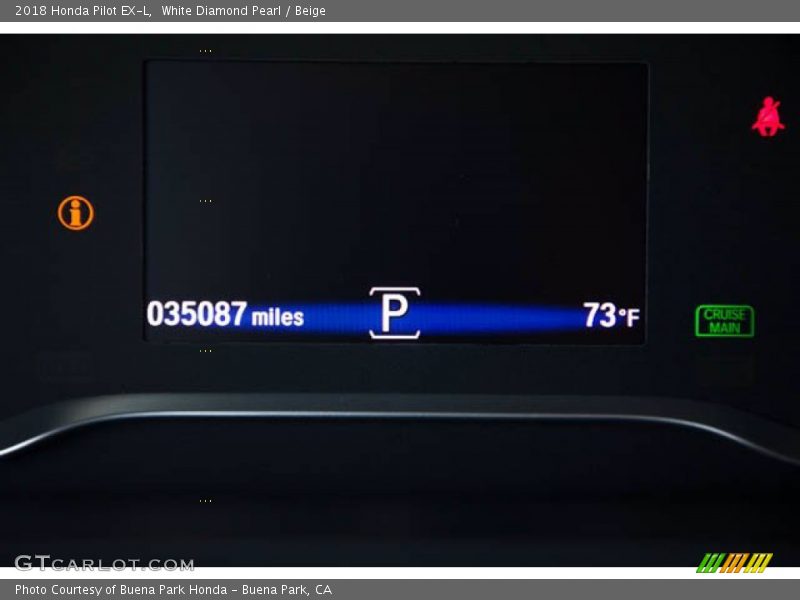 White Diamond Pearl / Beige 2018 Honda Pilot EX-L
