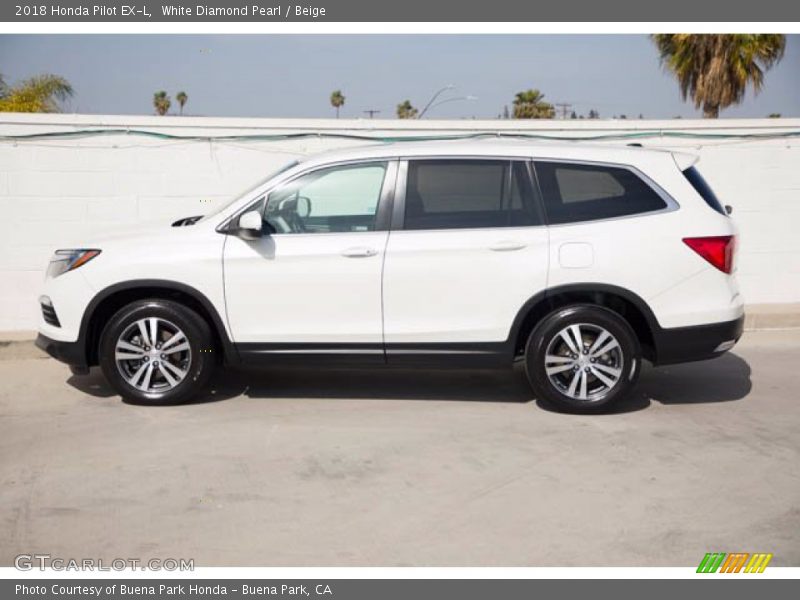  2018 Pilot EX-L White Diamond Pearl