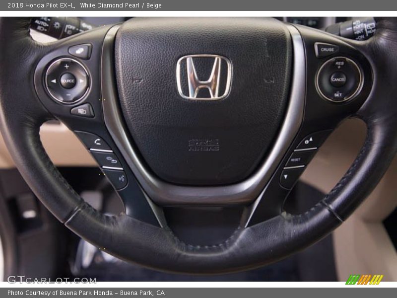  2018 Pilot EX-L Steering Wheel