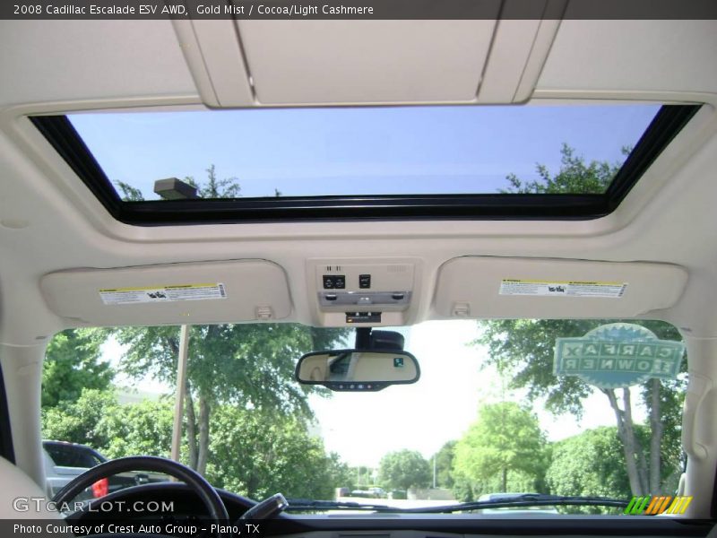 Gold Mist / Cocoa/Light Cashmere 2008 Cadillac Escalade ESV AWD