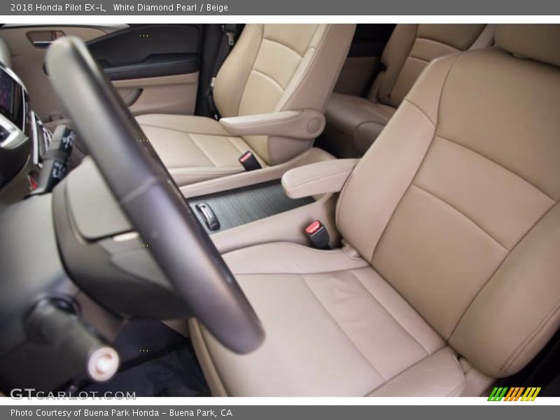 Front Seat of 2018 Pilot EX-L