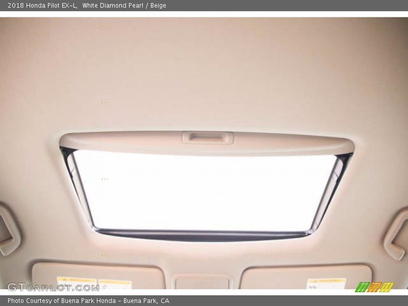 Sunroof of 2018 Pilot EX-L
