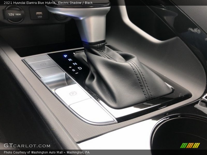 Electric Shadow / Black 2021 Hyundai Elantra Blue Hybrid