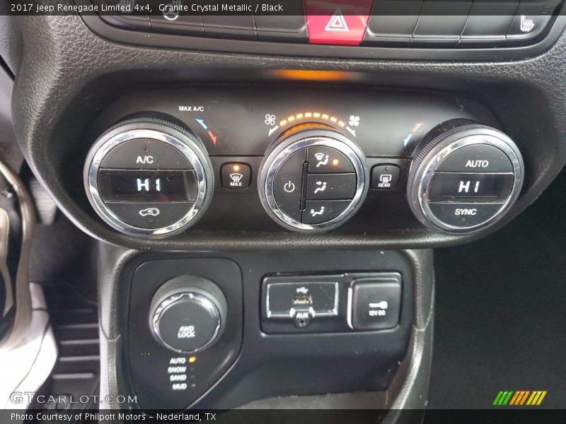 Granite Crystal Metallic / Black 2017 Jeep Renegade Limited 4x4