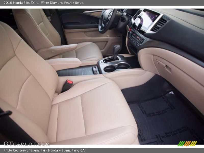 Front Seat of 2018 Pilot EX-L