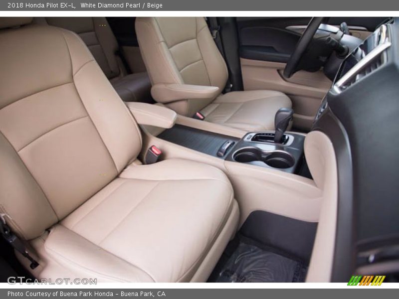 White Diamond Pearl / Beige 2018 Honda Pilot EX-L