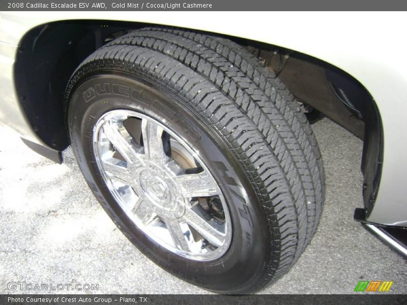 Gold Mist / Cocoa/Light Cashmere 2008 Cadillac Escalade ESV AWD