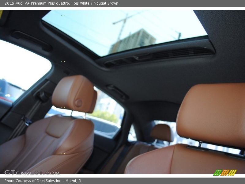 Ibis White / Nougat Brown 2019 Audi A4 Premium Plus quattro