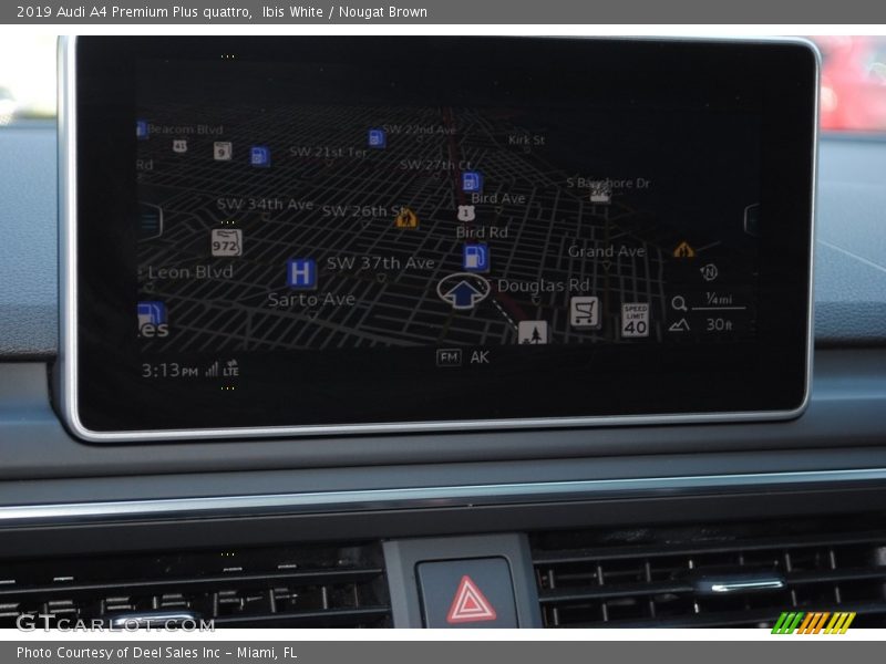 Ibis White / Nougat Brown 2019 Audi A4 Premium Plus quattro