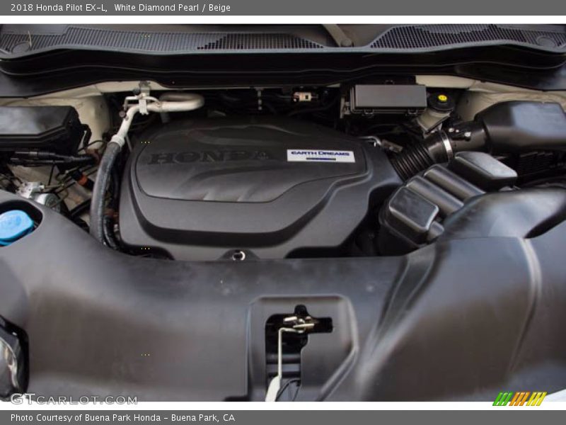  2018 Pilot EX-L Engine - 3.5 Liter SOHC 24-Valve i-VTEC V6