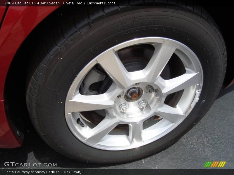 Crystal Red / Cashmere/Cocoa 2009 Cadillac CTS 4 AWD Sedan