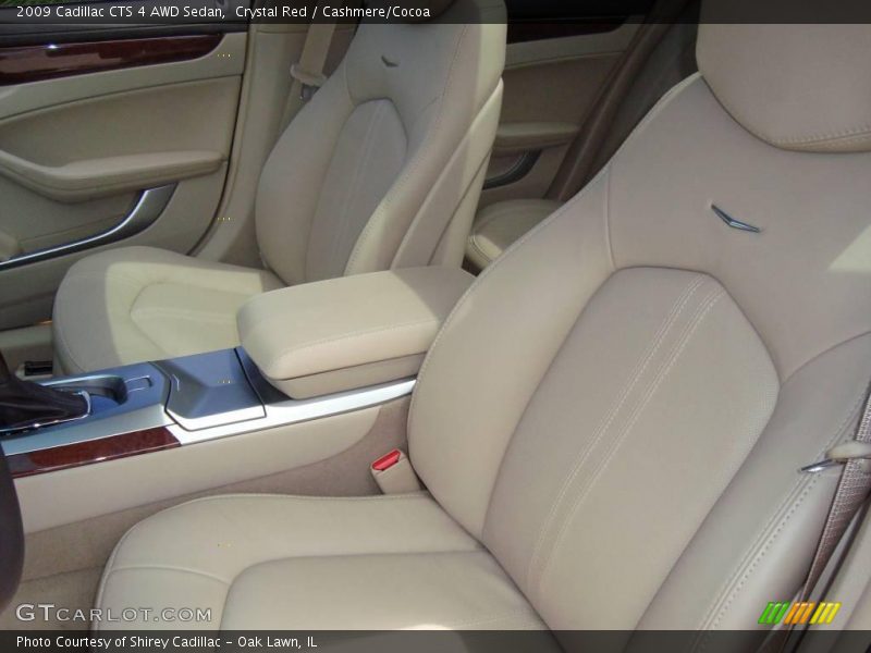 Crystal Red / Cashmere/Cocoa 2009 Cadillac CTS 4 AWD Sedan