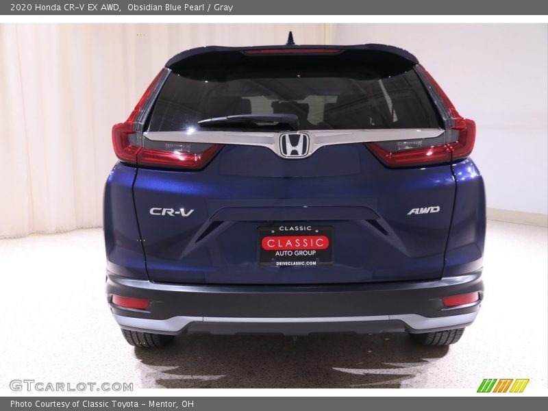 Obsidian Blue Pearl / Gray 2020 Honda CR-V EX AWD