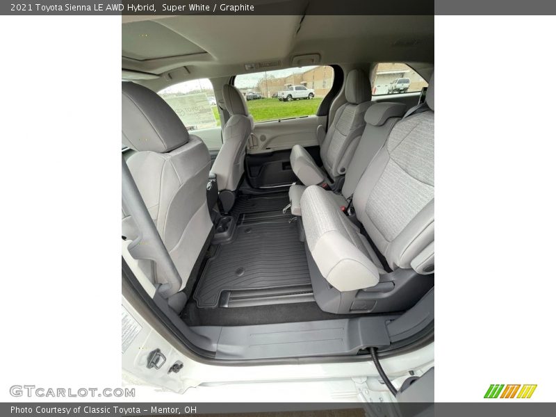 Super White / Graphite 2021 Toyota Sienna LE AWD Hybrid