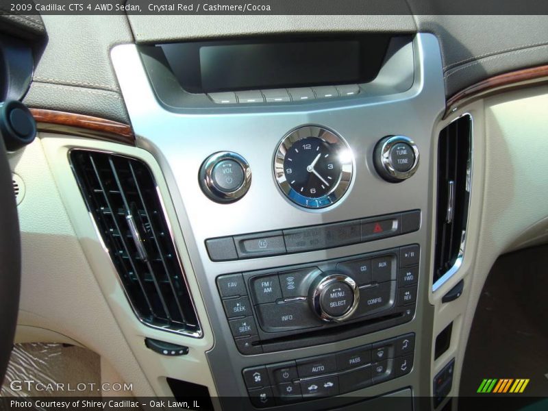 Crystal Red / Cashmere/Cocoa 2009 Cadillac CTS 4 AWD Sedan