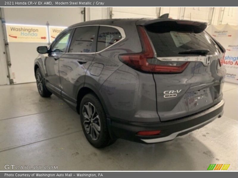 Modern Steel Metallic / Gray 2021 Honda CR-V EX AWD