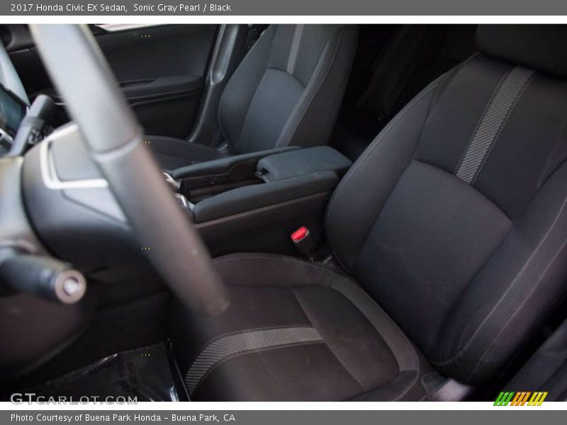 Sonic Gray Pearl / Black 2017 Honda Civic EX Sedan