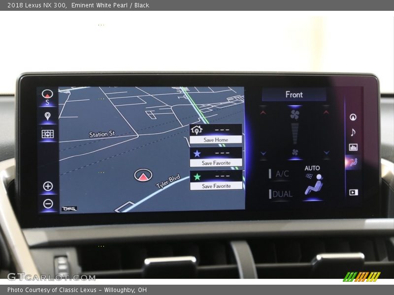Navigation of 2018 NX 300
