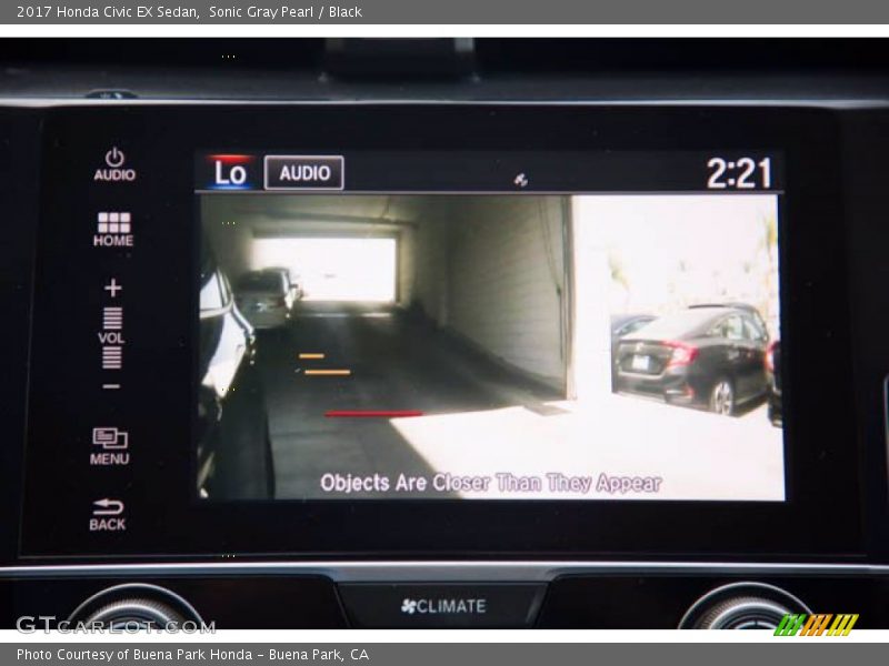 Sonic Gray Pearl / Black 2017 Honda Civic EX Sedan