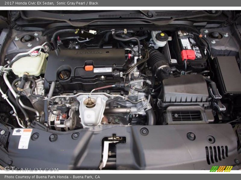 Sonic Gray Pearl / Black 2017 Honda Civic EX Sedan