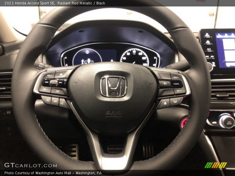 Radiant Red Metallic / Black 2021 Honda Accord Sport SE