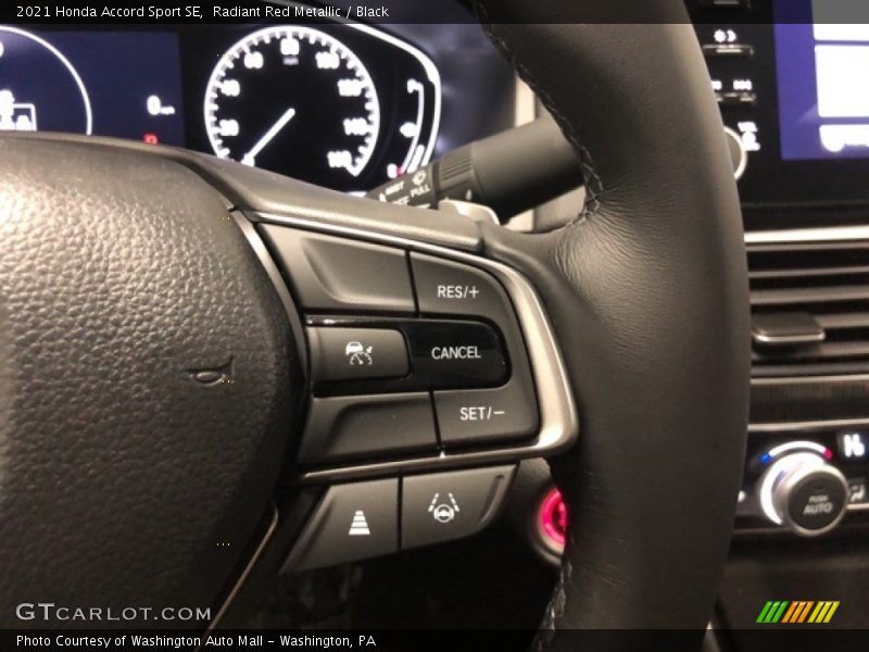 Radiant Red Metallic / Black 2021 Honda Accord Sport SE