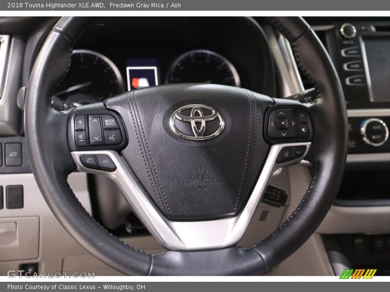 Predawn Gray Mica / Ash 2018 Toyota Highlander XLE AWD