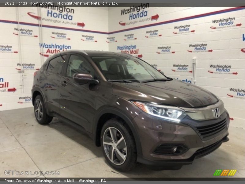 Midnight Amethyst Metallic / Black 2021 Honda HR-V EX AWD