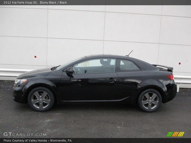 Ebony Black / Black 2012 Kia Forte Koup EX