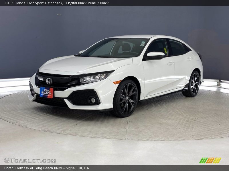 Crystal Black Pearl / Black 2017 Honda Civic Sport Hatchback