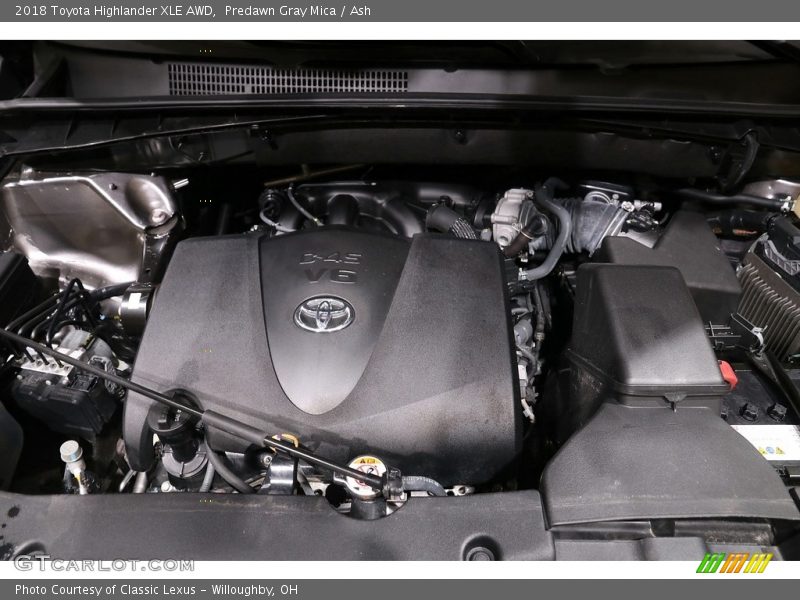 Predawn Gray Mica / Ash 2018 Toyota Highlander XLE AWD