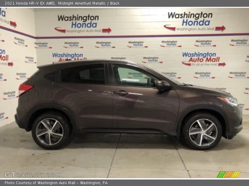 Midnight Amethyst Metallic / Black 2021 Honda HR-V EX AWD