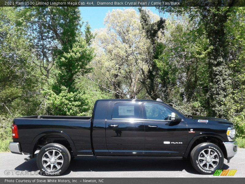  2021 3500 Limited Longhorn Mega Cab 4x4 Diamond Black Crystal Pearl