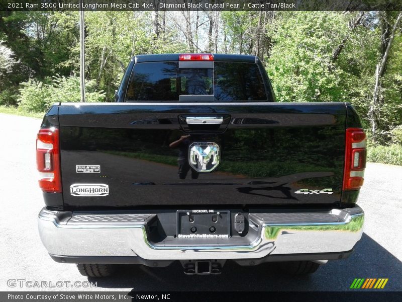 Diamond Black Crystal Pearl / Cattle Tan/Black 2021 Ram 3500 Limited Longhorn Mega Cab 4x4