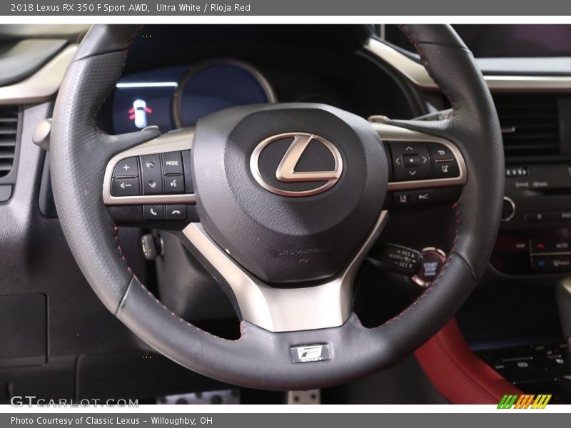 Ultra White / Rioja Red 2018 Lexus RX 350 F Sport AWD