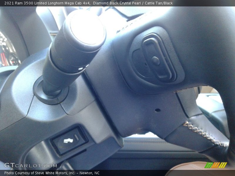 Diamond Black Crystal Pearl / Cattle Tan/Black 2021 Ram 3500 Limited Longhorn Mega Cab 4x4