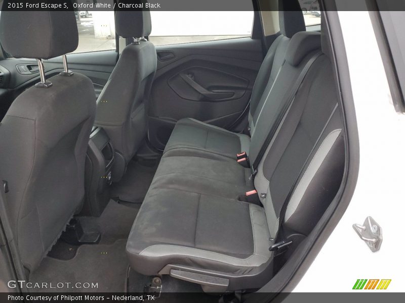 Oxford White / Charcoal Black 2015 Ford Escape S