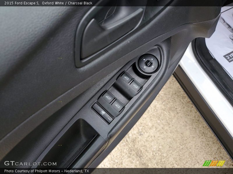 Oxford White / Charcoal Black 2015 Ford Escape S