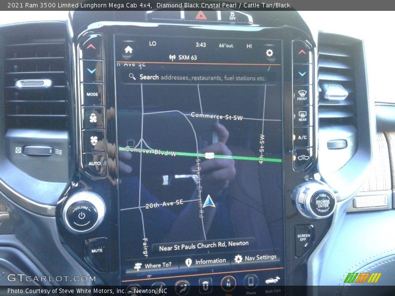 Navigation of 2021 3500 Limited Longhorn Mega Cab 4x4