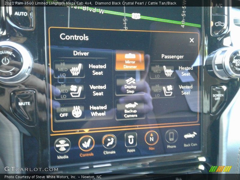 Diamond Black Crystal Pearl / Cattle Tan/Black 2021 Ram 3500 Limited Longhorn Mega Cab 4x4