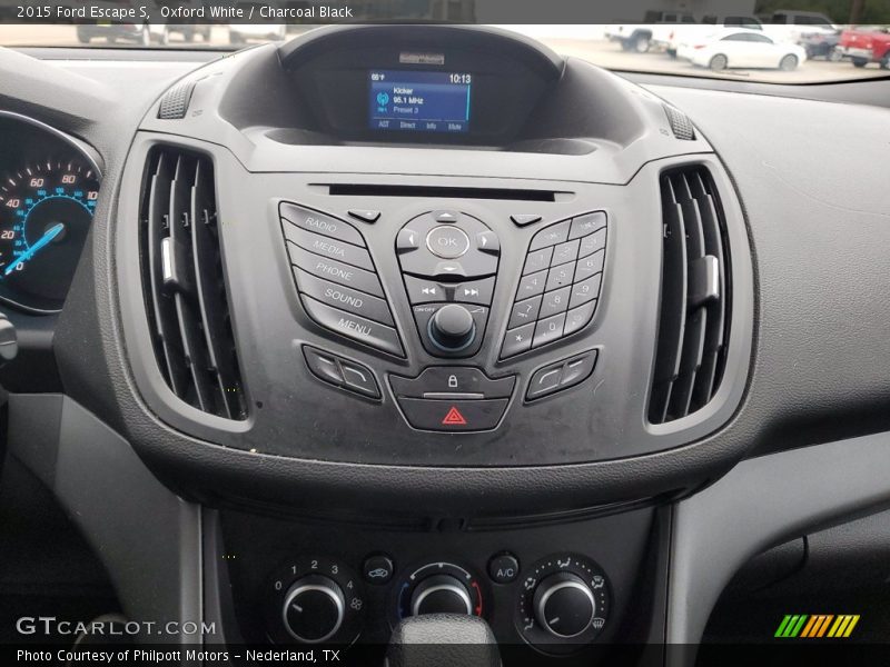 Oxford White / Charcoal Black 2015 Ford Escape S