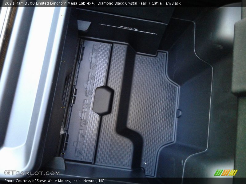 Diamond Black Crystal Pearl / Cattle Tan/Black 2021 Ram 3500 Limited Longhorn Mega Cab 4x4