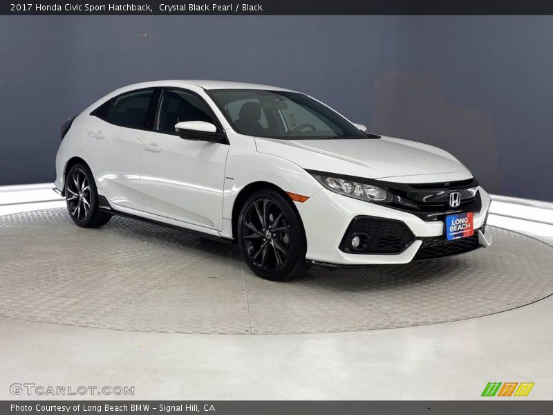Crystal Black Pearl / Black 2017 Honda Civic Sport Hatchback