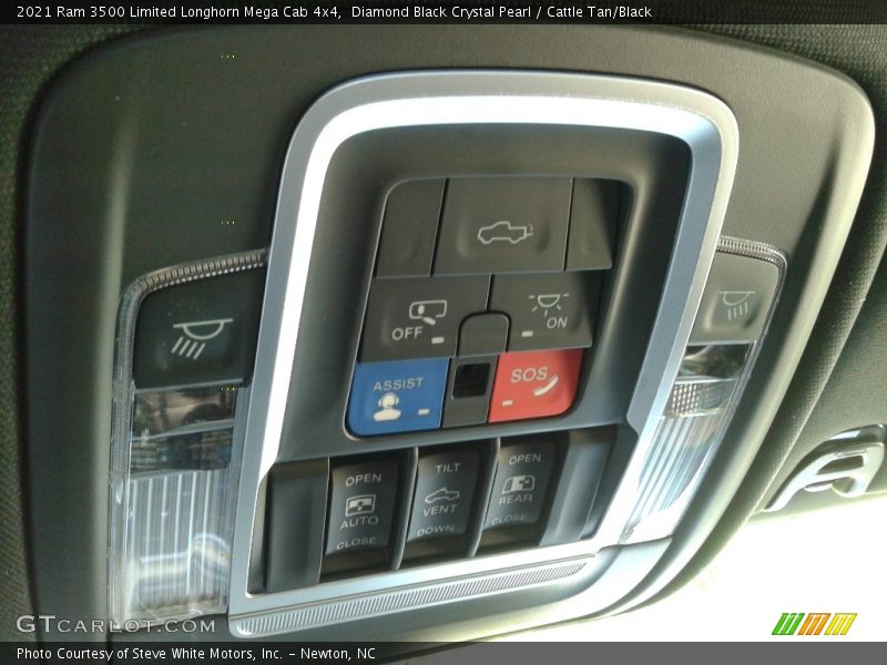 Diamond Black Crystal Pearl / Cattle Tan/Black 2021 Ram 3500 Limited Longhorn Mega Cab 4x4