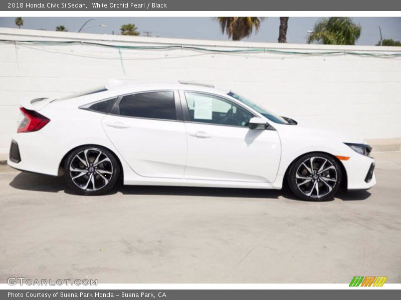 White Orchid Pearl / Black 2018 Honda Civic Si Sedan