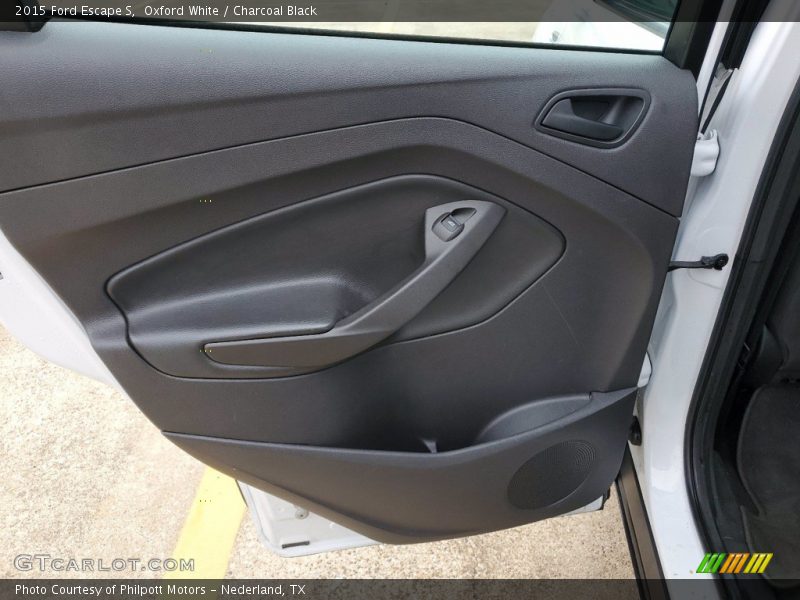 Oxford White / Charcoal Black 2015 Ford Escape S